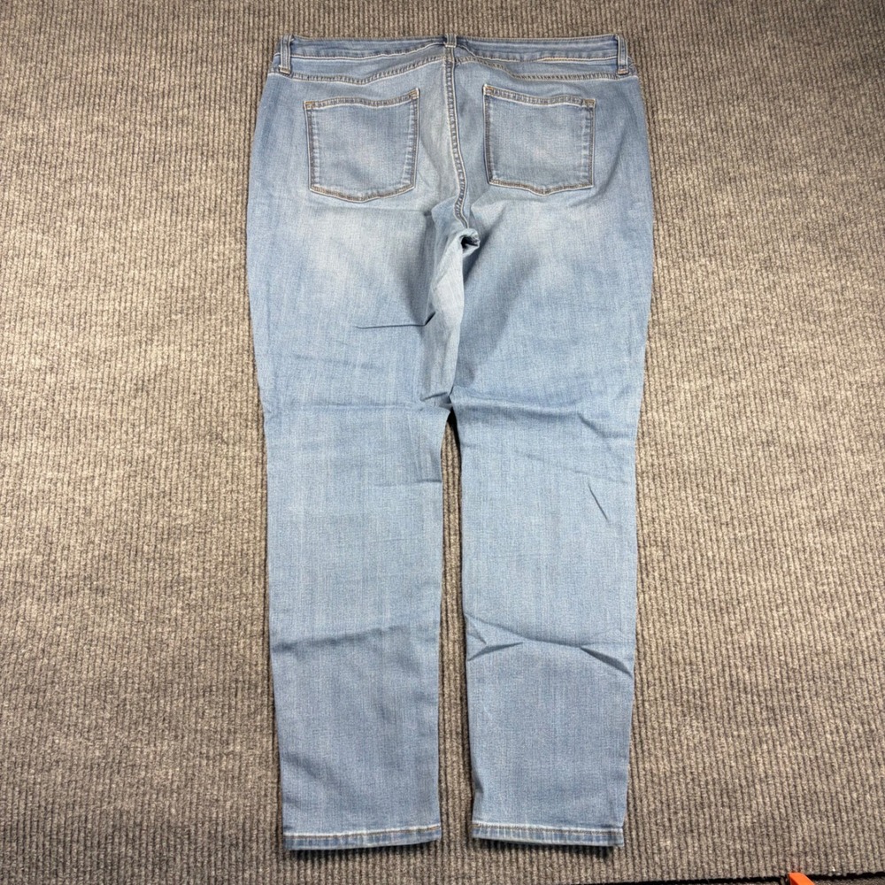 Sonoma Goods For‎ Life Jeans Womens 18 Skinny Light Wash Blue Denim Distressed